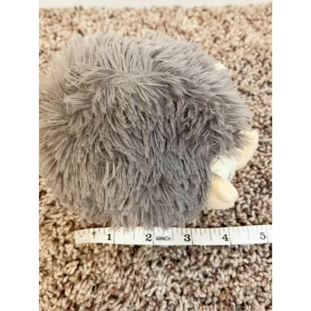Amuse Hedgehog Plush Stuffed Animal Kawaii Gray Cream Small Soft Toy Japan Style